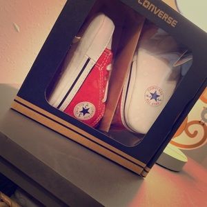 Converse red baby shoes-Size 1